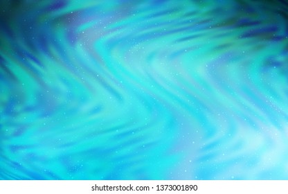Light BLUE vector texture with milky way stars. Blurred decorative design in simple style with galaxy stars. Pattern for astronomy websites.