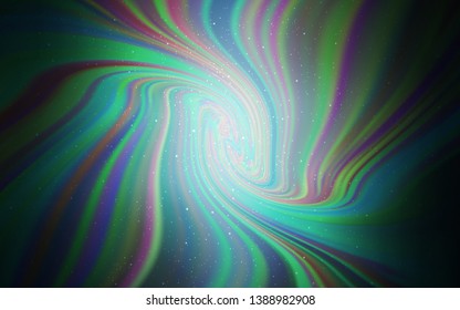 Light BLUE vector texture with milky way stars. Space stars on blurred abstract background with gradient. Template for cosmic backgrounds.