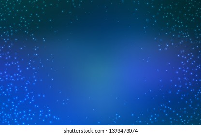 Light BLUE vector texture with milky way stars. Modern abstract illustration with Big Dipper stars. Pattern for astrology websites.