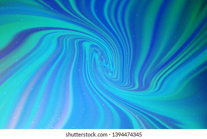 Light BLUE vector texture with milky way stars. Shining illustration with sky stars on abstract template. Pattern for futuristic ad, booklets.