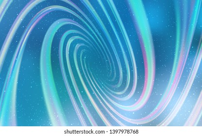 Light BLUE vector texture with milky way stars. Modern abstract illustration with Big Dipper stars. Pattern for astrology websites.