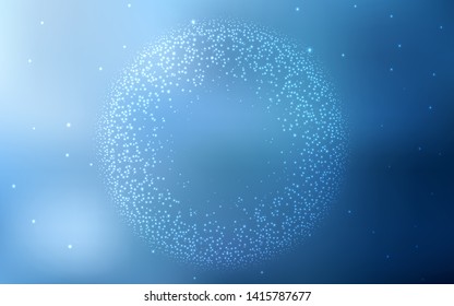 Light BLUE vector texture with milky way stars. Modern abstract illustration with Big Dipper stars. Pattern for astrology websites.