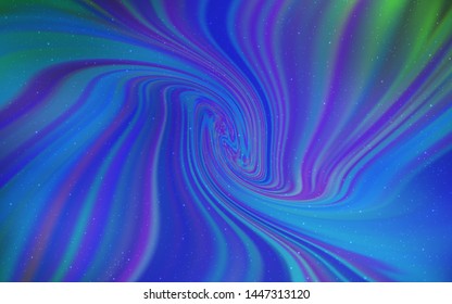 Light BLUE vector texture with milky way stars. Space stars on blurred abstract background with gradient. Template for cosmic backgrounds.