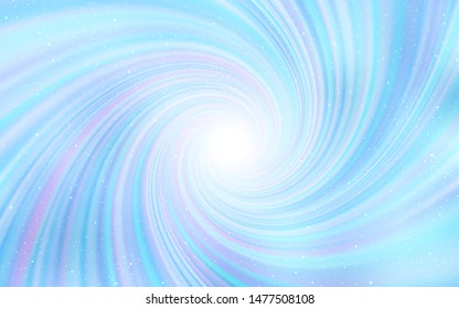 Light BLUE vector texture with milky way stars. Glitter abstract illustration with colorful cosmic stars. Template for cosmic backgrounds.