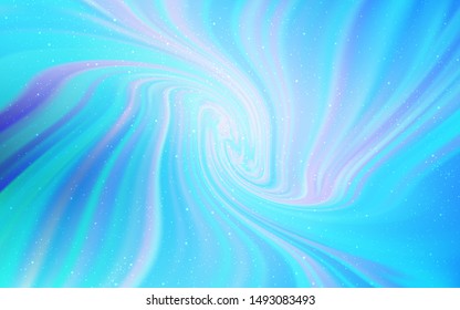 Light BLUE vector texture with milky way stars. Shining illustration with sky stars on abstract template. Smart design for your business advert.