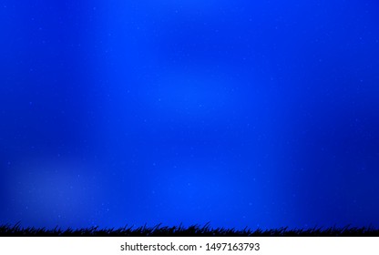 Light BLUE vector texture with milky way stars. Blurred decorative design in simple style with galaxy stars. Smart design for your business advert.