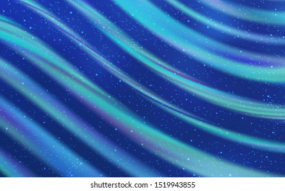 Light BLUE vector texture with milky way stars. Glitter abstract illustration with colorful cosmic stars. Pattern for astronomy websites.
