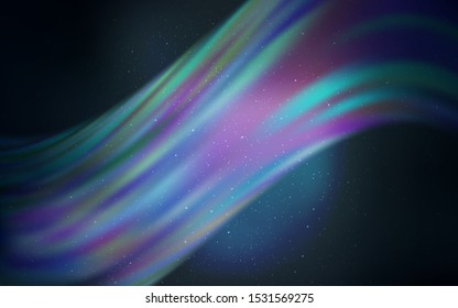 Light BLUE vector texture with milky way stars. Shining illustration with sky stars on abstract template. Pattern for astrology websites.