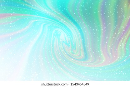 Light BLUE vector texture with milky way stars. Shining colored illustration with bright astronomical stars. Pattern for astrology websites.