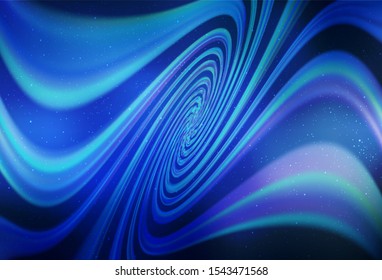 Light BLUE vector texture with milky way stars. Blurred decorative design in simple style with galaxy stars. Template for cosmic backgrounds.