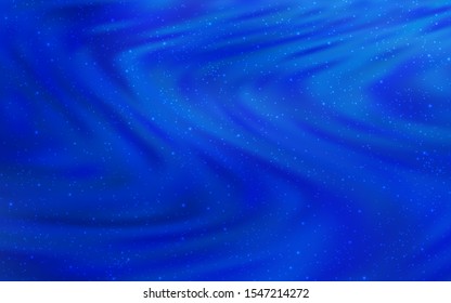 Light BLUE vector texture with milky way stars. Blurred decorative design in simple style with galaxy stars. Pattern for astronomy websites.