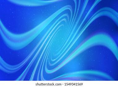Light BLUE vector texture with milky way stars. Shining illustration with sky stars on abstract template. Pattern for astronomy websites.