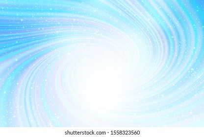Light BLUE vector texture with milky way stars. Shining illustration with sky stars on abstract template. Best design for your ad, poster, banner.