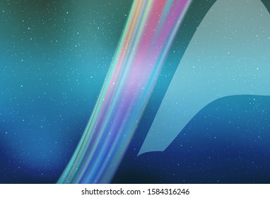 Light BLUE vector texture with milky way stars. Blurred decorative design in simple style with galaxy stars. Pattern for astronomy websites.