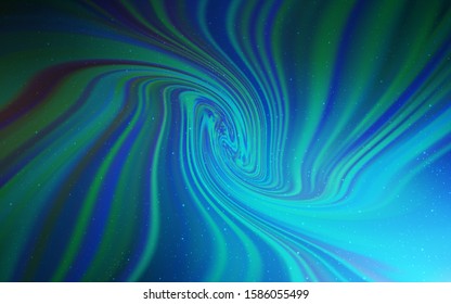 Light BLUE vector texture with milky way stars. Shining colored illustration with bright astronomical stars. Best design for your ad, poster, banner.