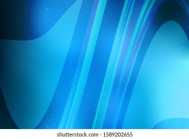Light BLUE vector texture with milky way stars. Shining illustration with sky stars on abstract template. Template for cosmic backgrounds.
