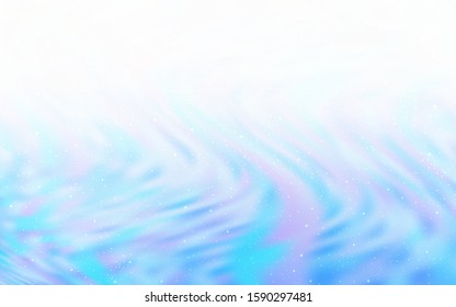 Light BLUE vector texture with milky way stars. Shining colored illustration with bright astronomical stars. Pattern for futuristic ad, booklets.