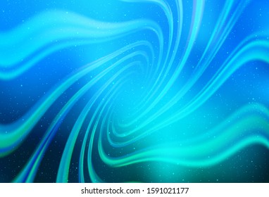 Light BLUE vector texture with milky way stars. Shining colored illustration with bright astronomical stars. Pattern for astrology websites.