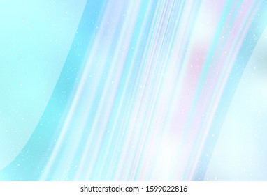 Light BLUE vector texture with milky way stars. Space stars on blurred abstract background with gradient. Pattern for futuristic ad, booklets.