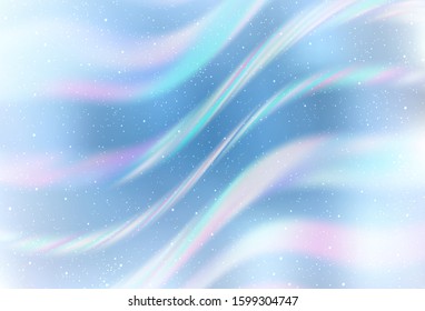 Light BLUE vector texture with milky way stars. Blurred decorative design in simple style with galaxy stars. Pattern for astrology websites.