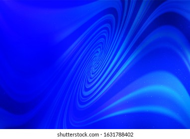 Light BLUE vector texture with milky way stars. Space stars on blurred abstract background with gradient. Best design for your ad, poster, banner.