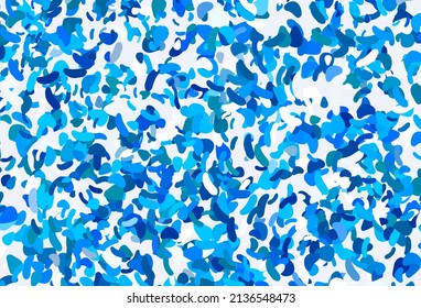 Light BLUE vector texture with random forms. Modern abstract illustration with colorful random forms. Best smart design for your business.