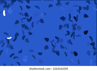 Light BLUE vector texture with random forms. Simple colorful illustration with abstract gradient shapes. Best smart design for your business.
