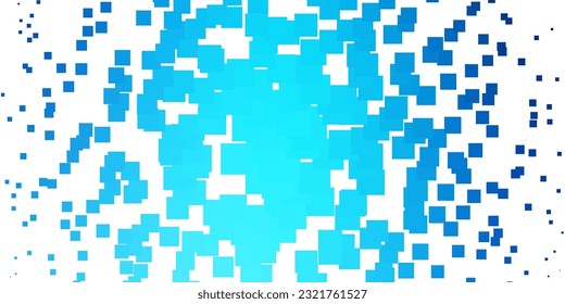 Light BLUE vector texture in rectangular style. Abstract gradient illustration with colorful rectangles. Template for cellphones.
