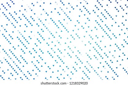 Light BLUE vector texture in triangular style. Glitter abstract illustration with triangular shapes. Best design for your ad, poster, banner.