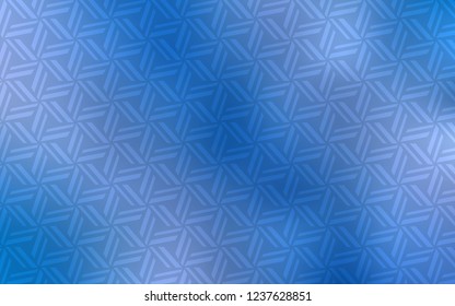 Light BLUE vector texture with triangular style. Beautiful illustration with triangles in nature style. Smart design for your business advert.