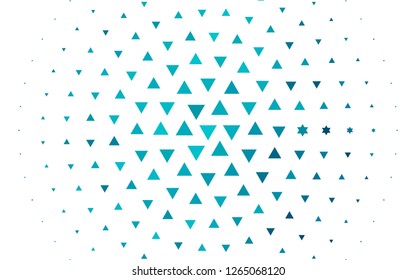 Light BLUE vector texture in triangular style. Illustration with set of colorful triangles. Pattern can be used for websites.