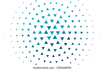 Light BLUE vector texture in triangular style. Beautiful illustration with triangles in nature style. Smart design for your business advert.