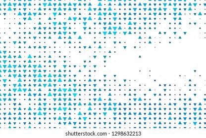 Light BLUE vector texture in triangular style. Glitter abstract illustration with triangular shapes. Smart design for your business advert.
