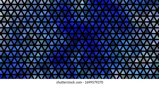 Textura vectorial AZUL claro con estilo triangular. Ilustración abstracta moderna con triángulos coloridos. Plan para folletos y folletos