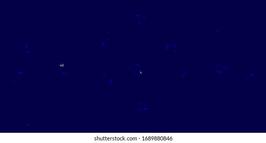Light BLUE vector texture with women's rights symbols. Abstract illustration with a depiction of women's power. Simple design for your web site.