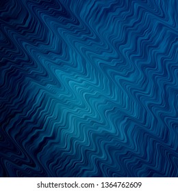 Light BLUE vector texture with wry lines. Colorful illustration in abstract style with bent lines. Pattern for ads, commercials.