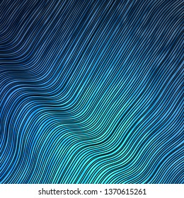Light BLUE vector texture with wry lines. Colorful abstract illustration with gradient curves. Pattern for busines booklets, leaflets
