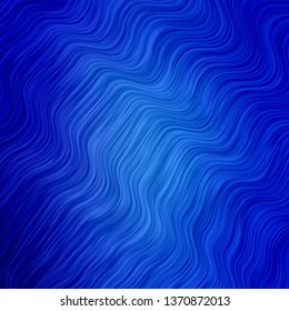 Light BLUE vector texture with wry lines. Colorful illustration in abstract style with bent lines. Pattern for websites, landing pages.