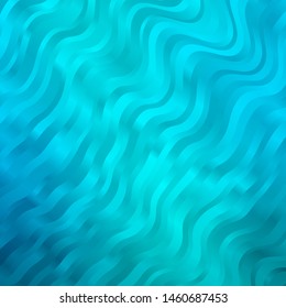 Light BLUE vector texture with wry lines. Illustration in abstract style with gradient curved.  Pattern for websites, landing pages.