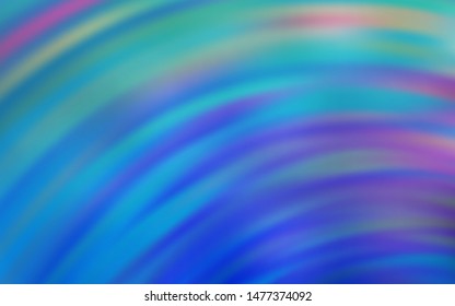 Light BLUE vector texture with wry lines. Colorful geometric sample with gradient lines.  Abstract design for your web site.
