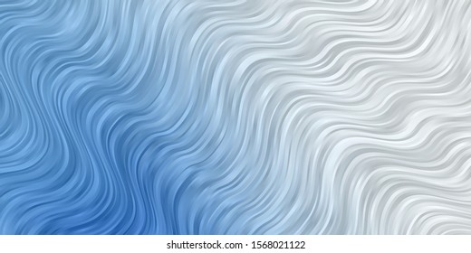Light BLUE vector texture with wry lines. Abstract gradient illustration with wry lines. Pattern for commercials, ads.