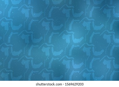 Light BLUE vector texture with wry lines. Modern gradient abstract illustration with bandy lines. A completely new template for your design.