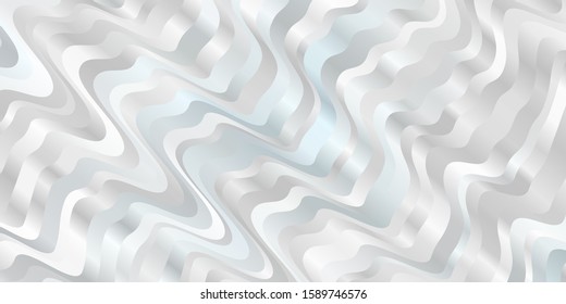 Light BLUE vector texture with wry lines. Abstract illustration with bandy gradient lines. Best design for your posters, banners.