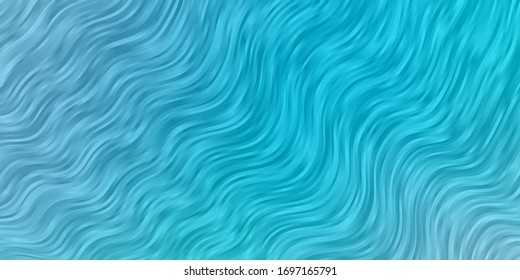 Light BLUE vector texture with wry lines. Abstract gradient illustration with wry lines. Smart design for your promotions.