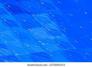 Light BLUE vector texture with wry lines. Brand new colorful illustration in curved style. Texture for booklets, leaflets.