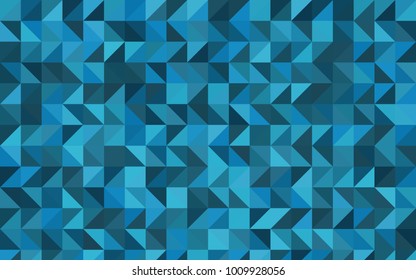 Light BLUE vector triangle mosaic background. Shining illustration, which consist of triangles. Triangular pattern for your business design.