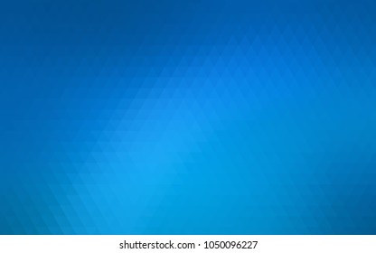 Light BLUE vector triangle mosaic template. A completely new color illustration in a vague style. Brand-new design for your business.