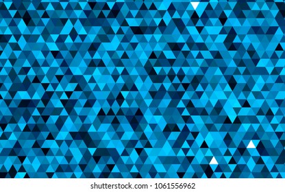 Light BLUE vector triangle mosaic pattern. Colorful illustration in abstract style with gradient. Brand-new style for your business design.