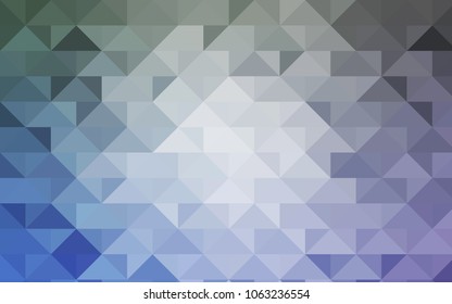Light BLUE vector triangle mosaic template. An elegant bright illustration with gradient. A completely new template for your business design.