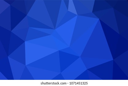 Light BLUE vector triangle mosaic texture. Creative geometric illustration in Origami style with gradient. A new texture for your design.
